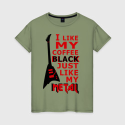 Женская футболка хлопок Mindless Self Indulgence - Coffee black