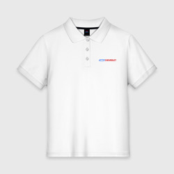 Женское поло хлопок Chevrolet горизонтальный