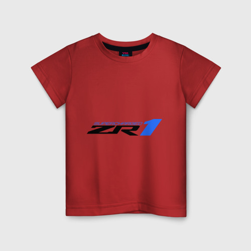 Детская футболка хлопок ZR1, цвет красный