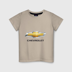 Детская футболка хлопок Chevrolet логотип