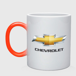 Кружка хамелеон Chevrolet логотип
