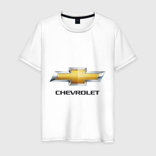 Мужская футболка хлопок Chevrolet логотип