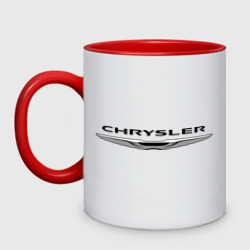 Кружка двухцветная Chrysler лого