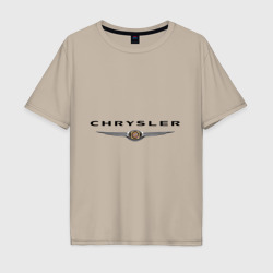Мужская футболка хлопок Oversize Chrysler logo