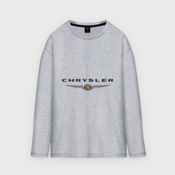 Женский лонгслив oversize хлопок Chrysler logo