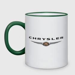 Кружка двухцветная Chrysler logo