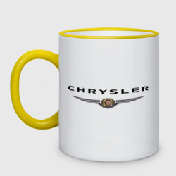 Кружка двухцветная Chrysler logo