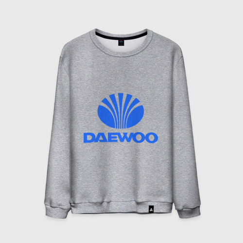 Мужской свитшот хлопок Logo daewoo, цвет меланж