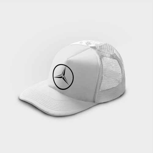 Кепка тракер с сеткой Mercedes-Benz logo, цвет белый - фото 3