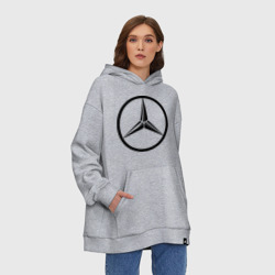 Худи SuperOversize хлопок Mercedes-Benz logo - фото 2