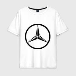 Мужская футболка хлопок Oversize Mercedes-Benz logo