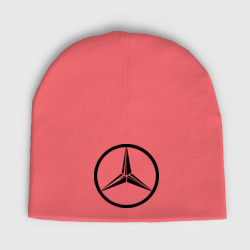 Женская шапка демисезонная Mercedes-Benz logo