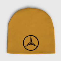 Женская шапка демисезонная Mercedes-Benz logo