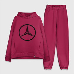 Женский костюм хлопок Oversize Mercedes-Benz logo