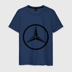 Мужская футболка хлопок Mercedes-Benz logo