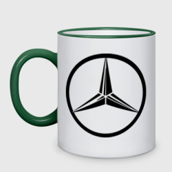 Кружка двухцветная Mercedes-Benz logo