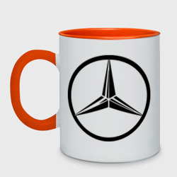 Кружка двухцветная Mercedes-Benz logo