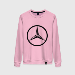 Женский свитшот хлопок Mercedes-Benz logo
