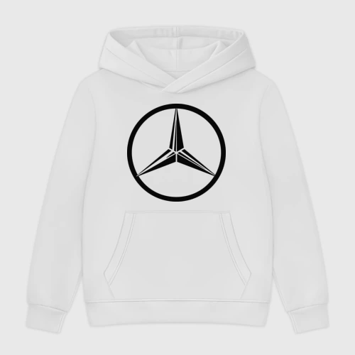 Мужская толстовка без начеса хлопок Mercedes-Benz logo