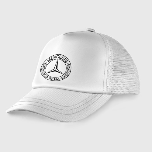 Детская кепка тракер Mercedes-Benz, цвет белый