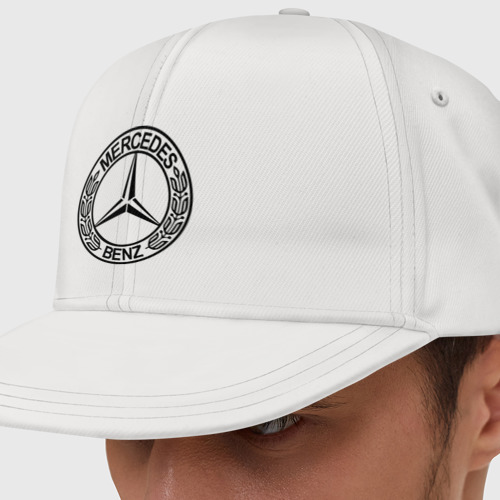 Кепка снепбек с прямым козырьком Mercedes-Benz, цвет белый