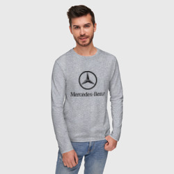 Мужской лонгслив хлопок Logo Mercedes-Benz - фото 2