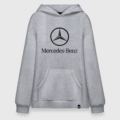 Худи SuperOversize хлопок Logo Mercedes-Benz, цвет меланж