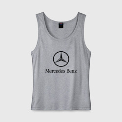 Женская майка хлопок Logo Mercedes-Benz