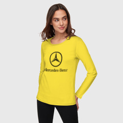 Женский лонгслив хлопок Logo Mercedes-Benz - фото 2