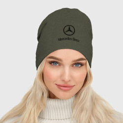 Женская шапка демисезонная Logo Mercedes-Benz - фото 2
