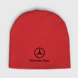 Женская шапка демисезонная Logo Mercedes-Benz