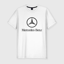 Мужская футболка хлопок Slim Logo Mercedes-Benz