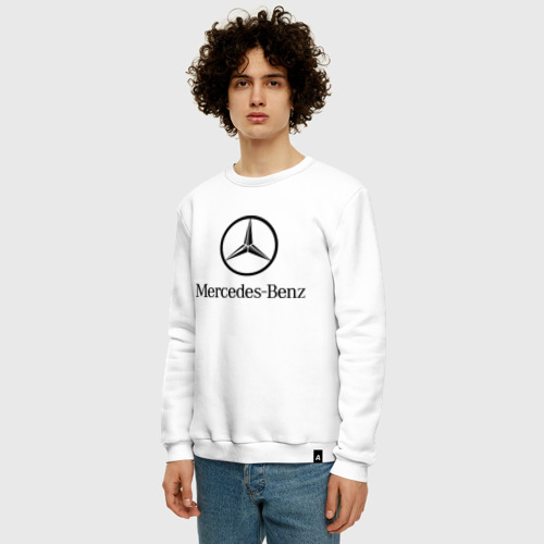 Мужской свитшот хлопок Logo Mercedes-Benz - фото 3