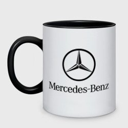 Кружка двухцветная Logo Mercedes-Benz