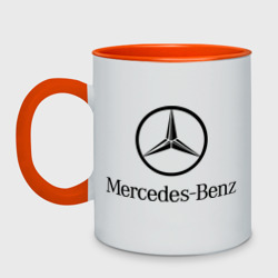 Кружка двухцветная Logo Mercedes-Benz