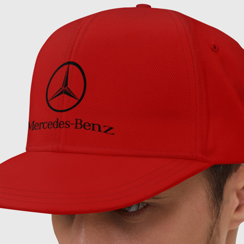 Кепка снепбек с прямым козырьком Logo Mercedes-Benz, цвет красный