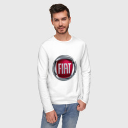 Мужской лонгслив хлопок Fiat logo - фото 2