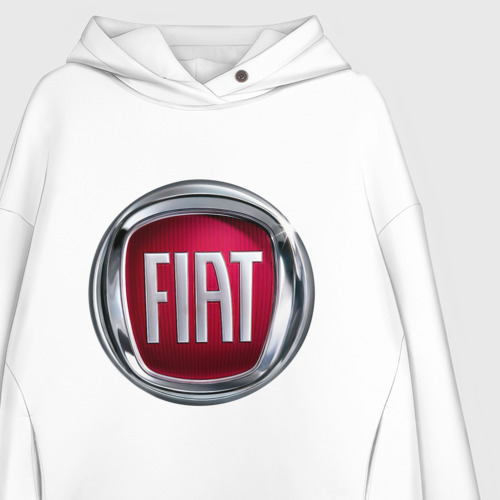 Женское худи Oversize хлопок Fiat logo - фото 3