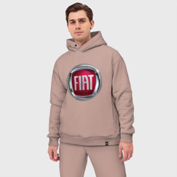 Мужской костюм oversize хлопок Fiat logo - фото 2