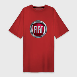 Платье-футболка хлопок Fiat logo