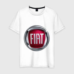 Мужская футболка хлопок Fiat logo