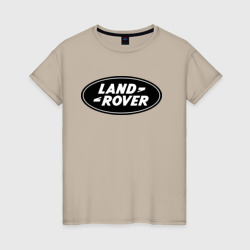 Женская футболка хлопок Land Rover logo