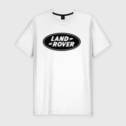 Мужская футболка хлопок Slim Land Rover logo