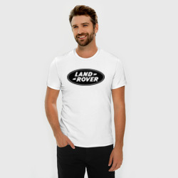 Мужская футболка хлопок Slim Land Rover logo - фото 2