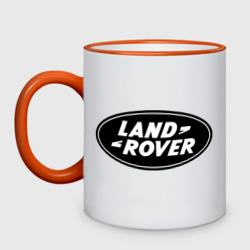 Кружка двухцветная Land Rover logo