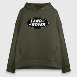 Женское худи Oversize хлопок Land Rover logo