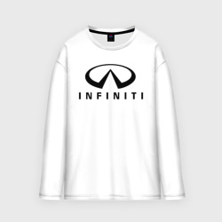 Мужской лонгслив oversize хлопок Infiniti logo