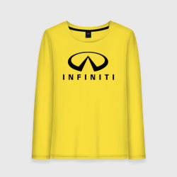 Женский лонгслив хлопок Infiniti logo