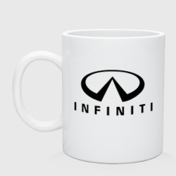 Кружка керамическая Infiniti logo