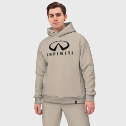 Мужской костюм oversize хлопок Infiniti logo - фото 2